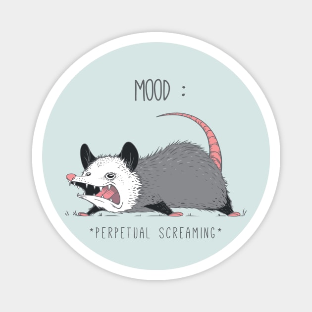 Mood Possum Magnet by ChocolateRaisinFury